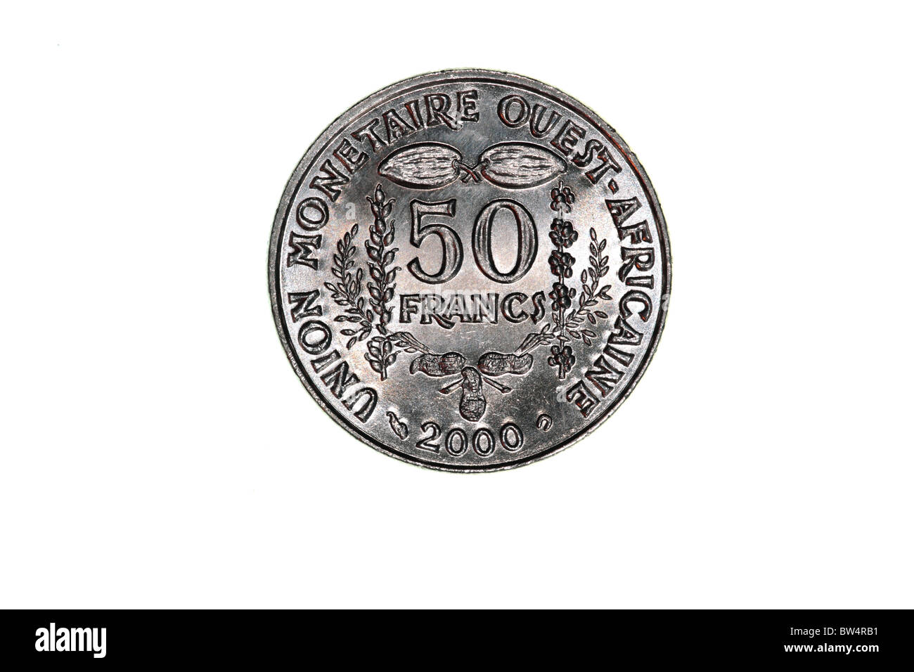 West African Franc Coin Foto Stock