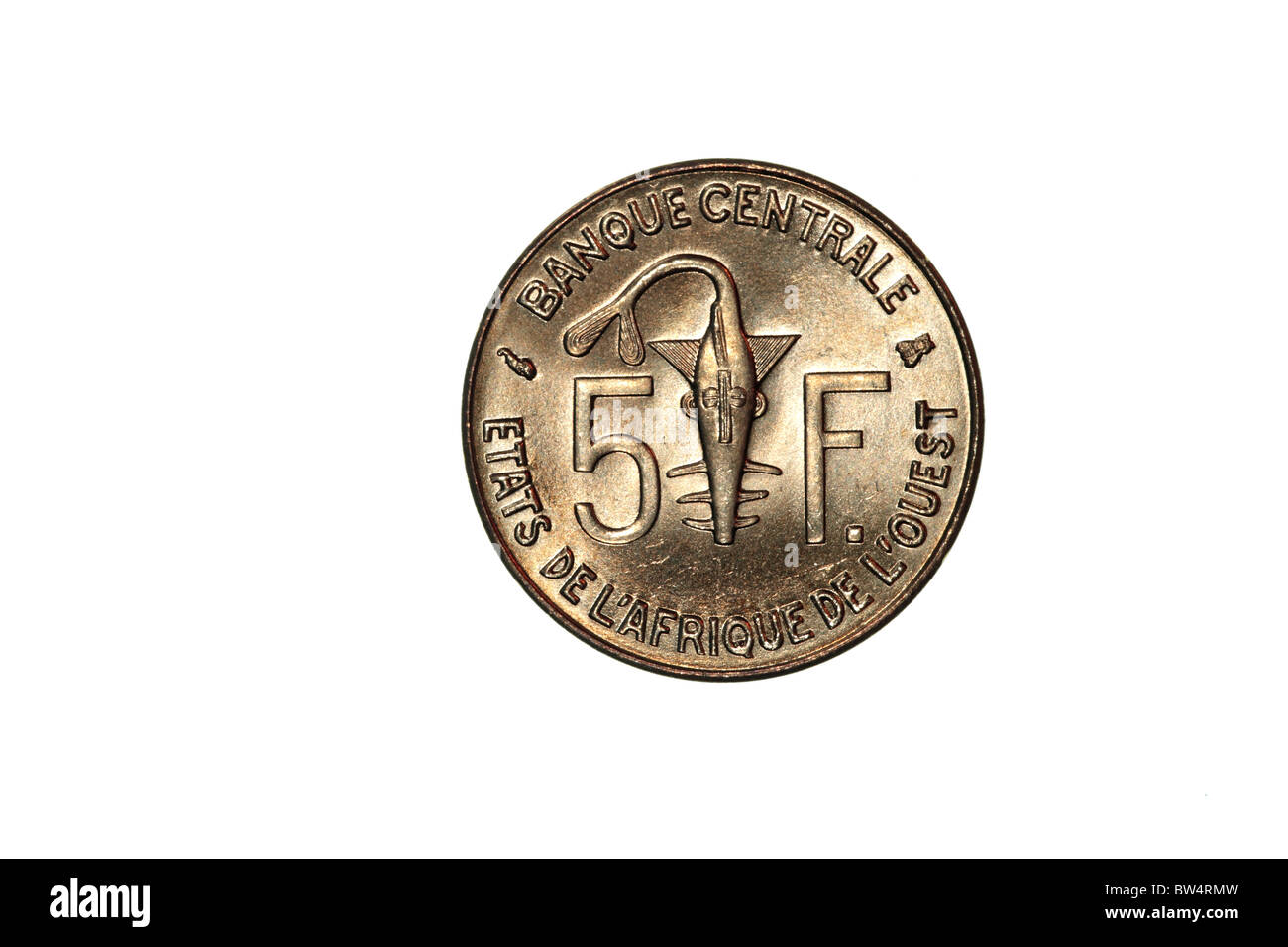 West African Franc Coin Foto Stock