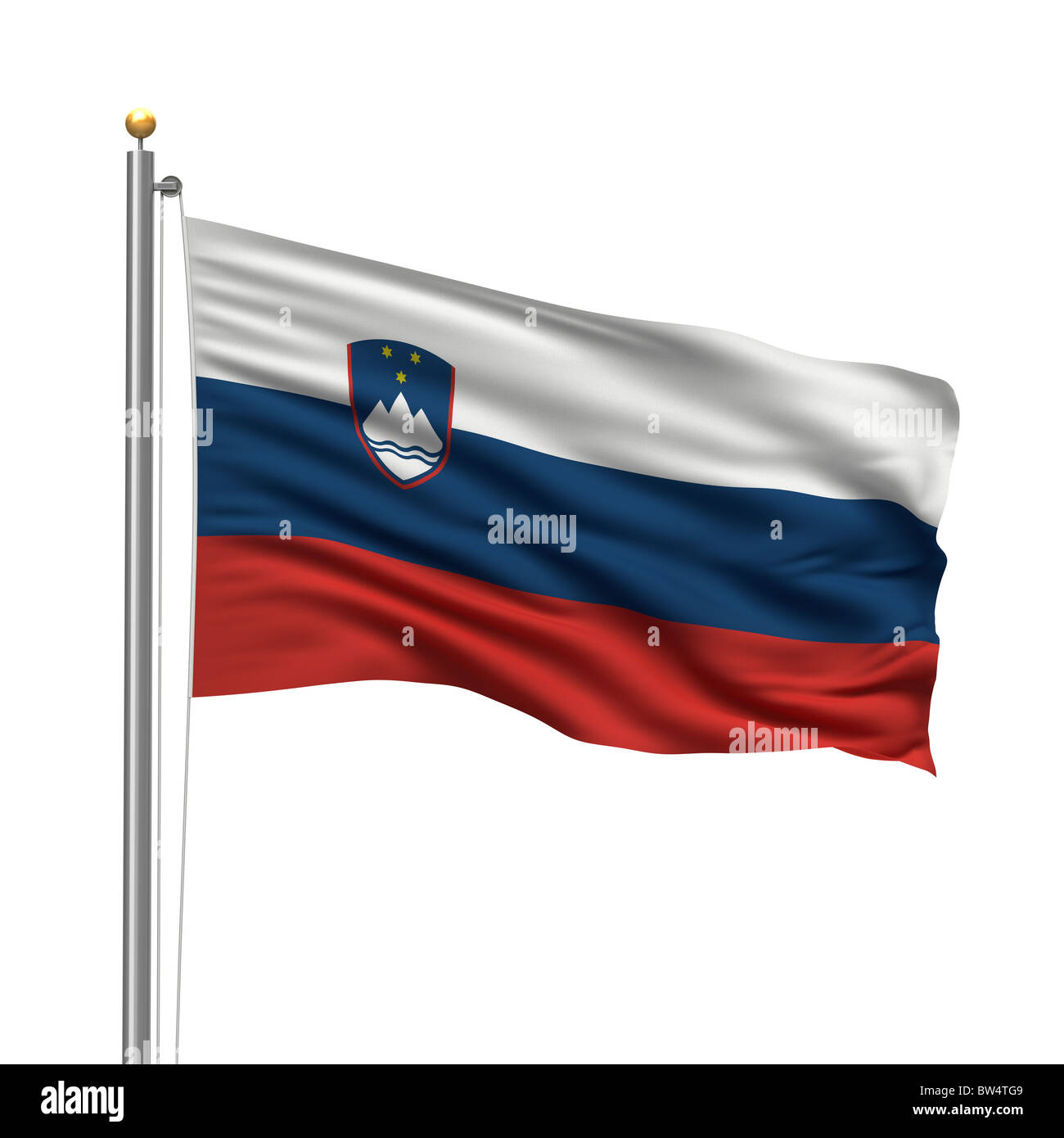 Bandiera della Slovenia Foto Stock
