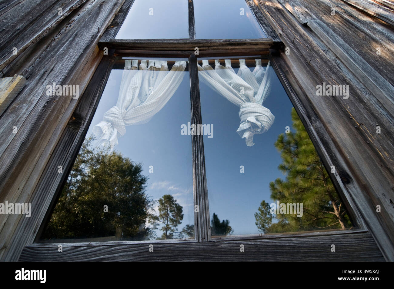 Cracker paese presso il fiume d'Argento Stato Parco Ocala Florida J L Hinton Homestead 1870 Foto Stock