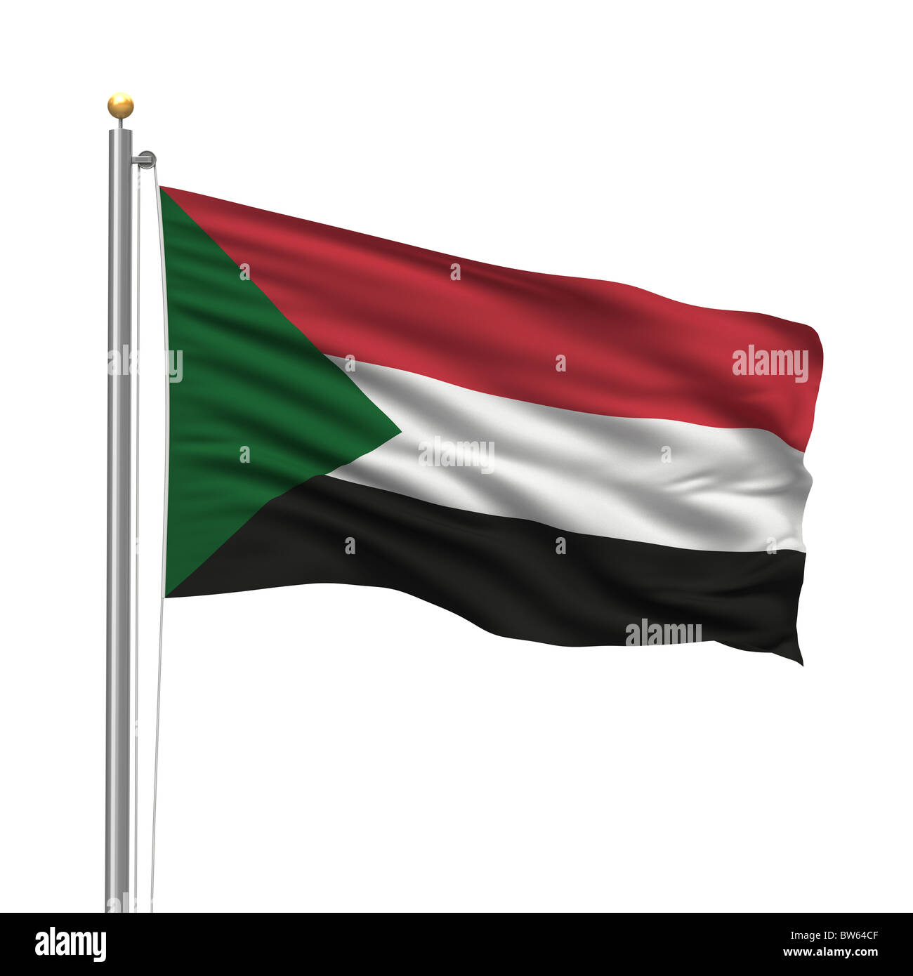 Bandiera del Sudan Foto Stock