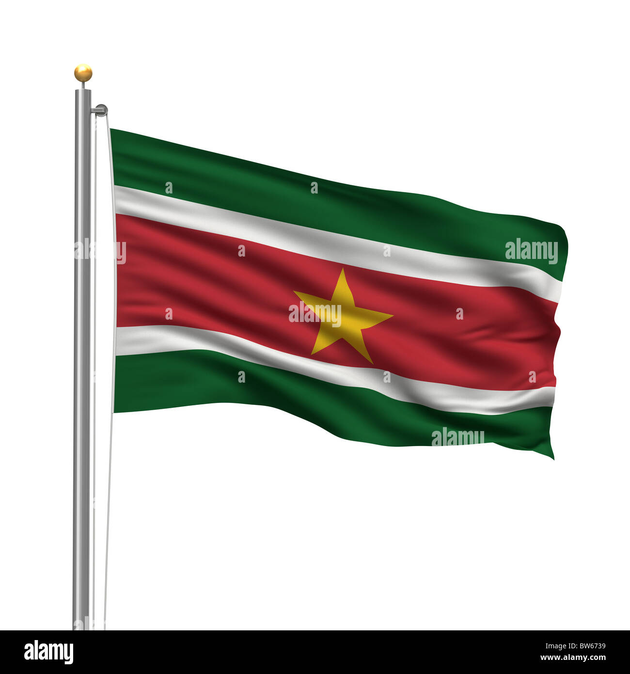 Bandiera del Suriname Foto Stock