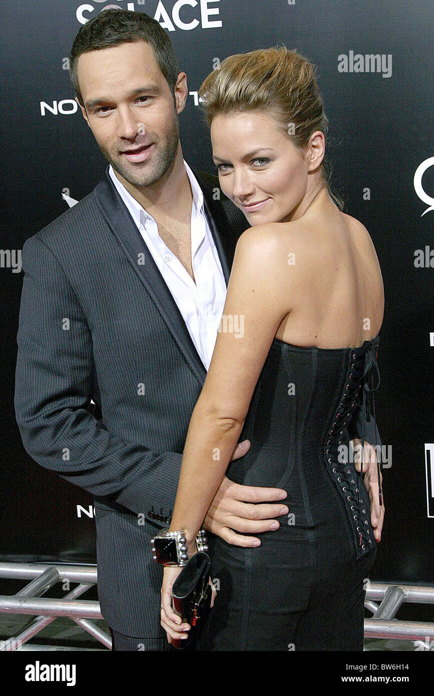 QUANTUM OF SOLACE Premiere Screening per Tribeca Film Institute Foto Stock
