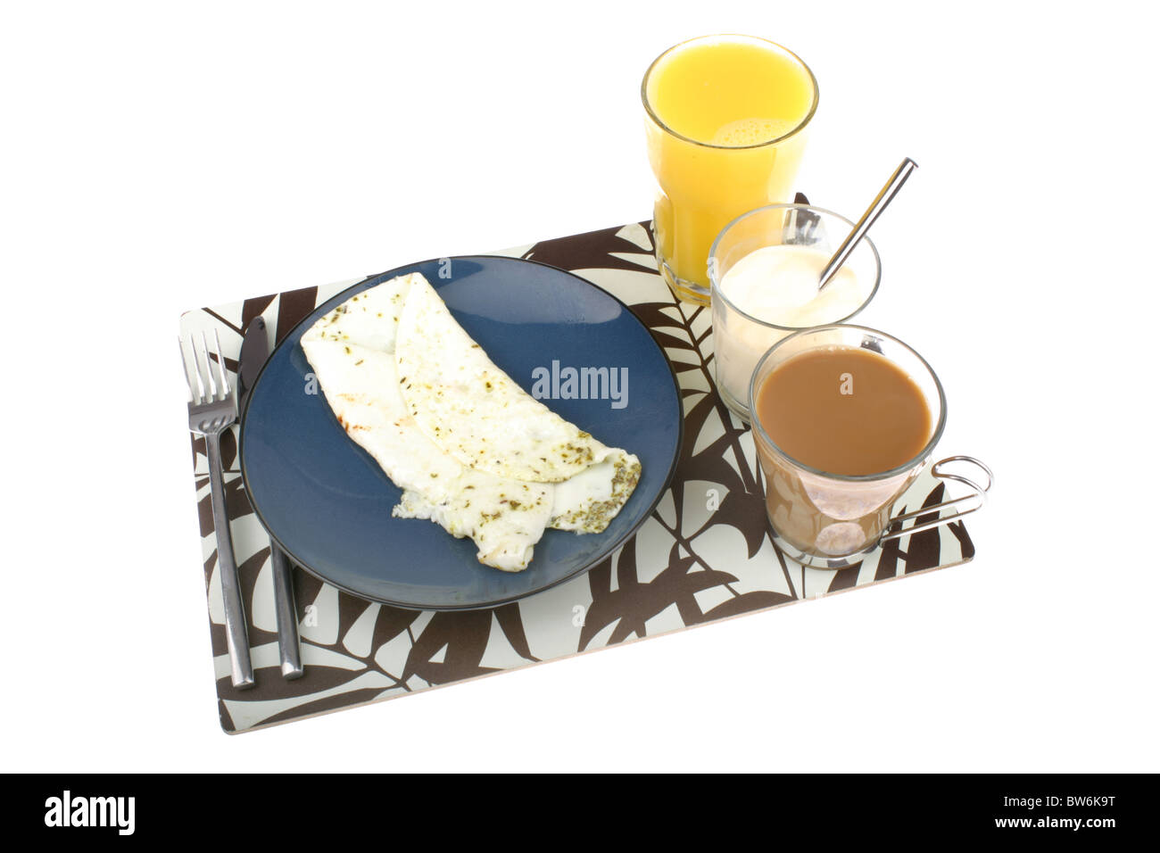 Bianco d'uovo frittata Foto Stock