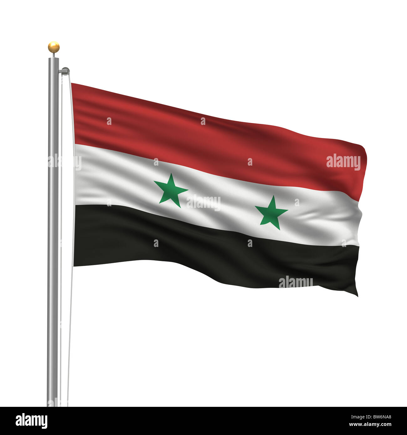 Bandiera della Siria Foto Stock