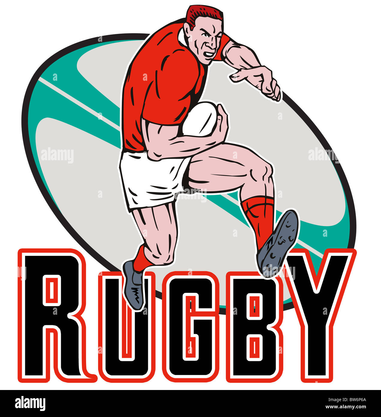 Rugby sport cartoon illustration immagini e fotografie stock ad alta  risoluzione - Alamy