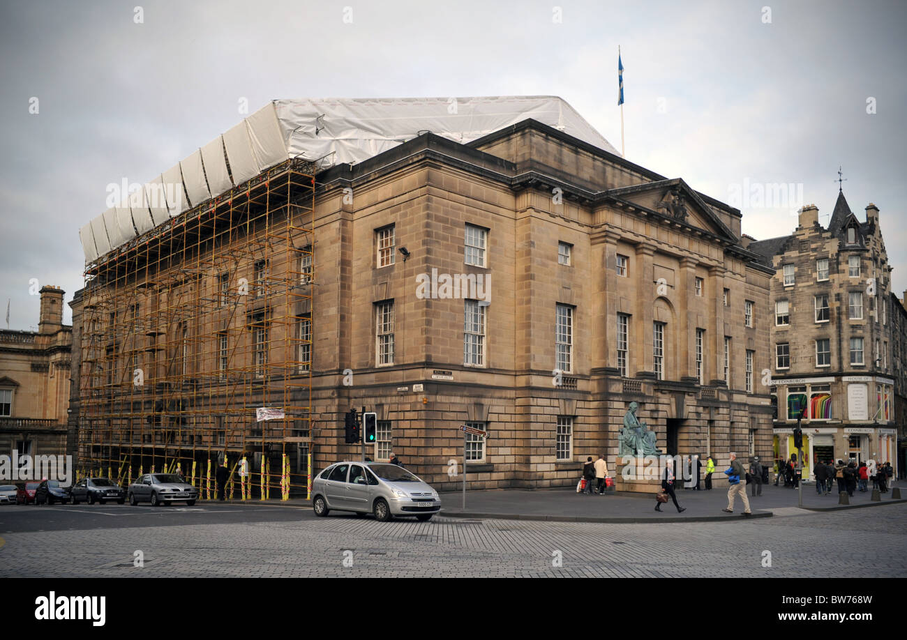 Alta Corte di Justiciary Royal Mile di Edimburgo in Scozia Foto Stock