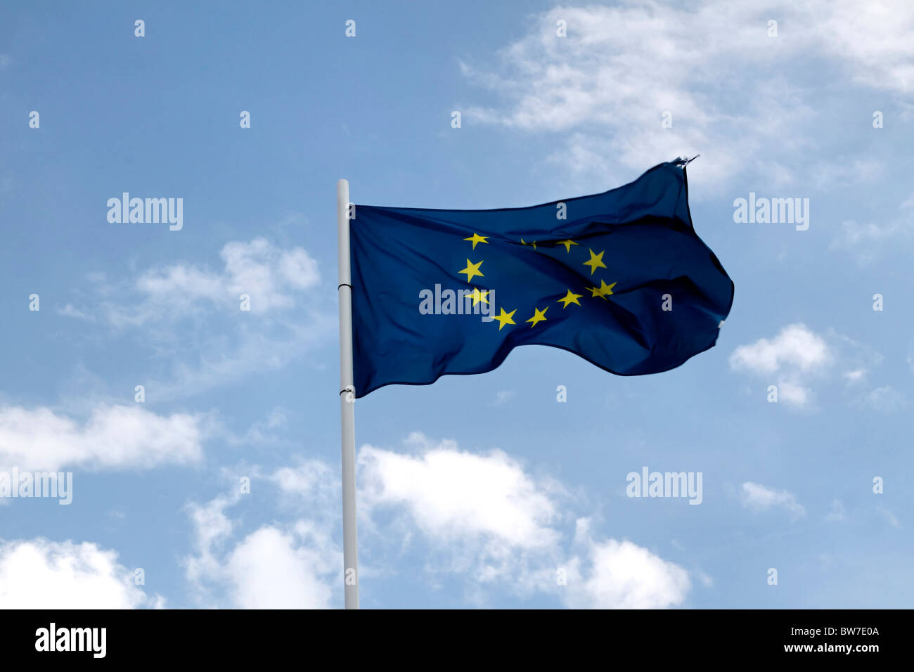 Bandiera dell'Unione europea Foto Stock