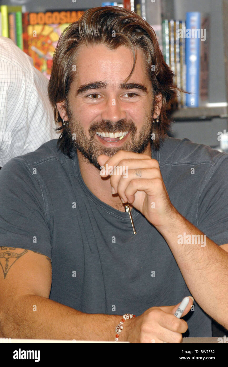 Colin Farrell e autori discutono il romanzo fare clic su Foto Stock