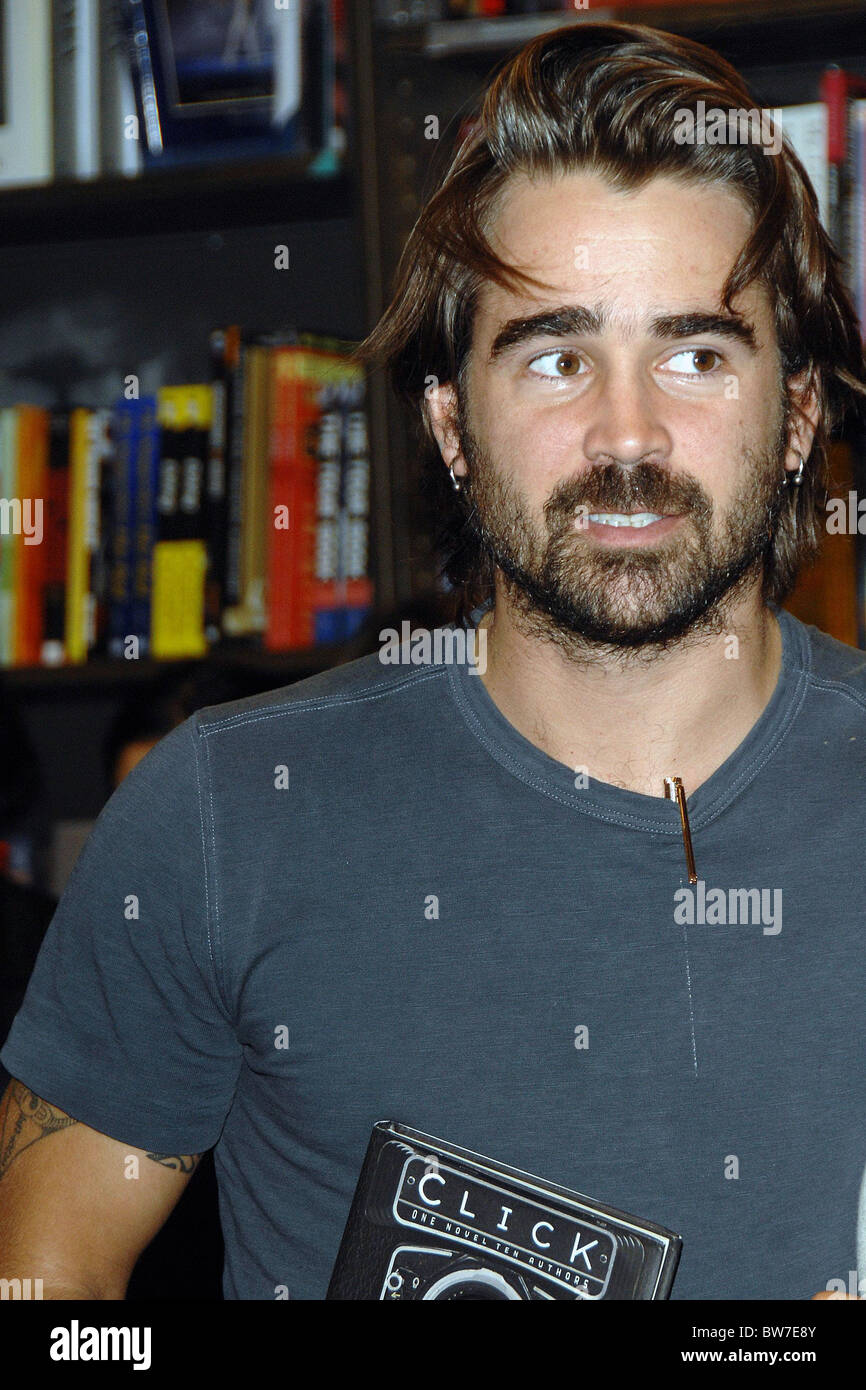 Colin Farrell e autori discutono il romanzo fare clic su Foto Stock