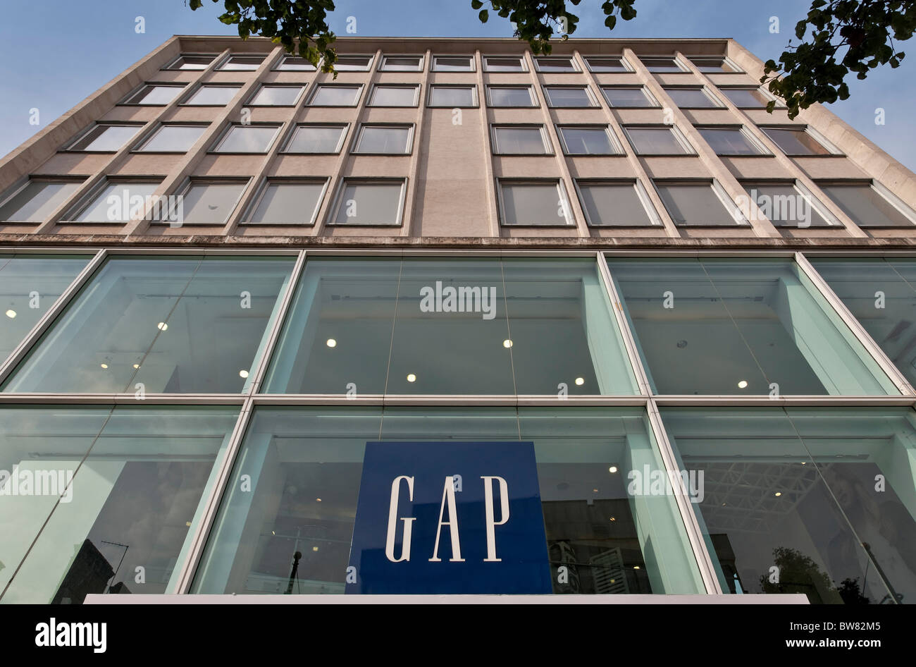 Gap Store in Oxford Street, Londra. Foto Stock