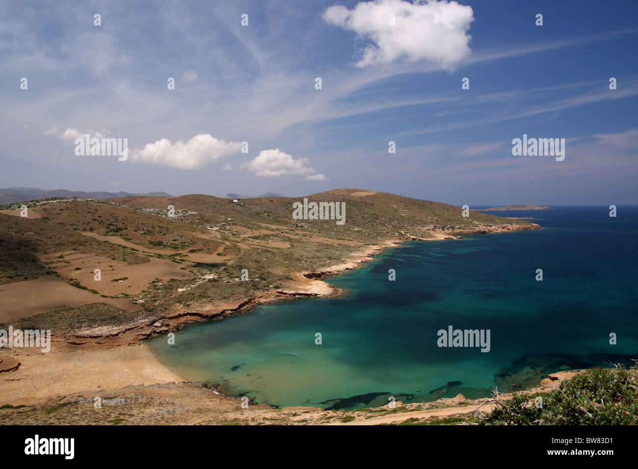 Isola di Astipalea, spiaggia Foto Stock