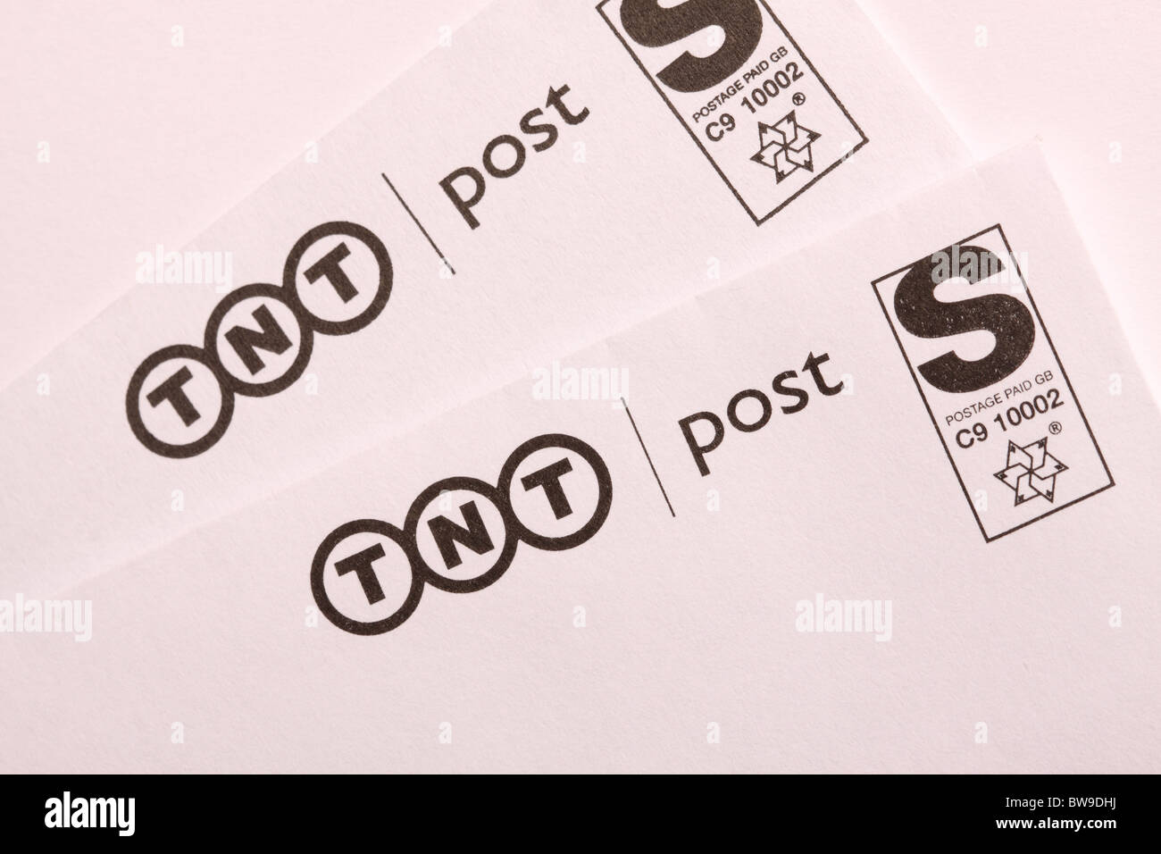 TNT Post lettera per posta servizio di consegna Foto Stock