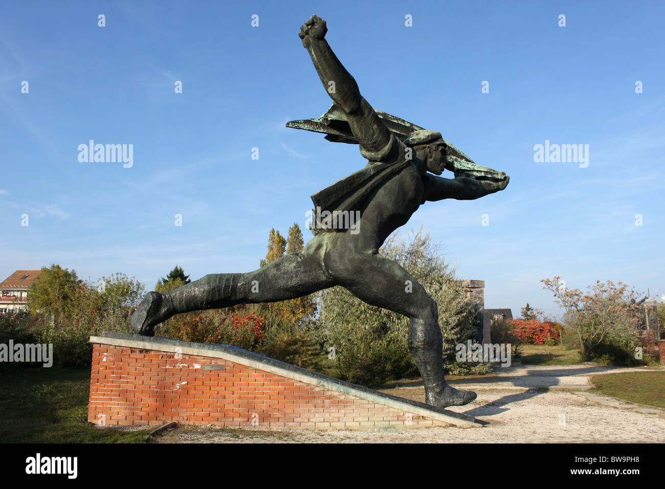 Repubblica dei Consigli monumento Memento Park, Budapest, Ungheria. Foto Stock