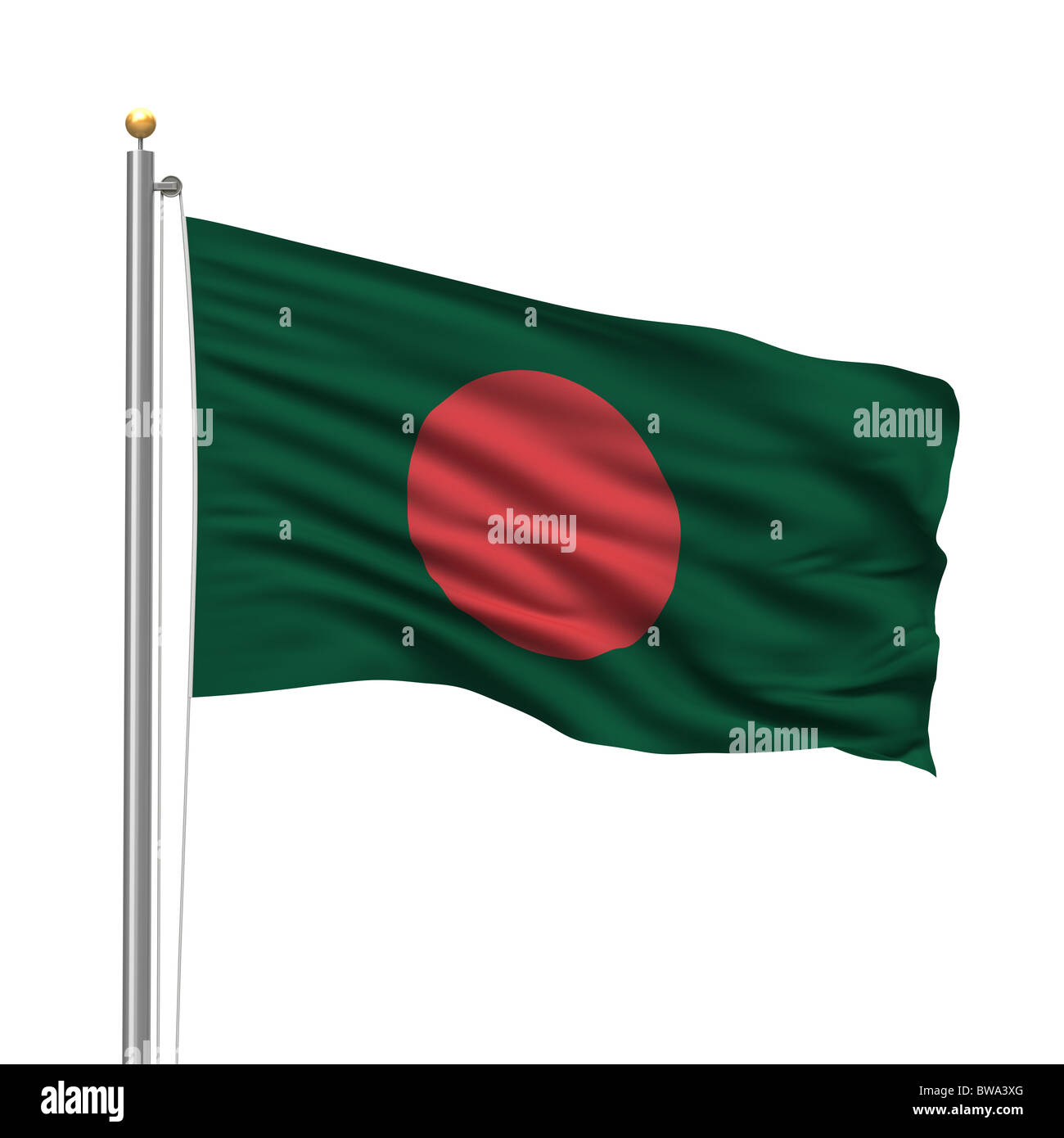 Bandiera del Bangladesh Foto Stock