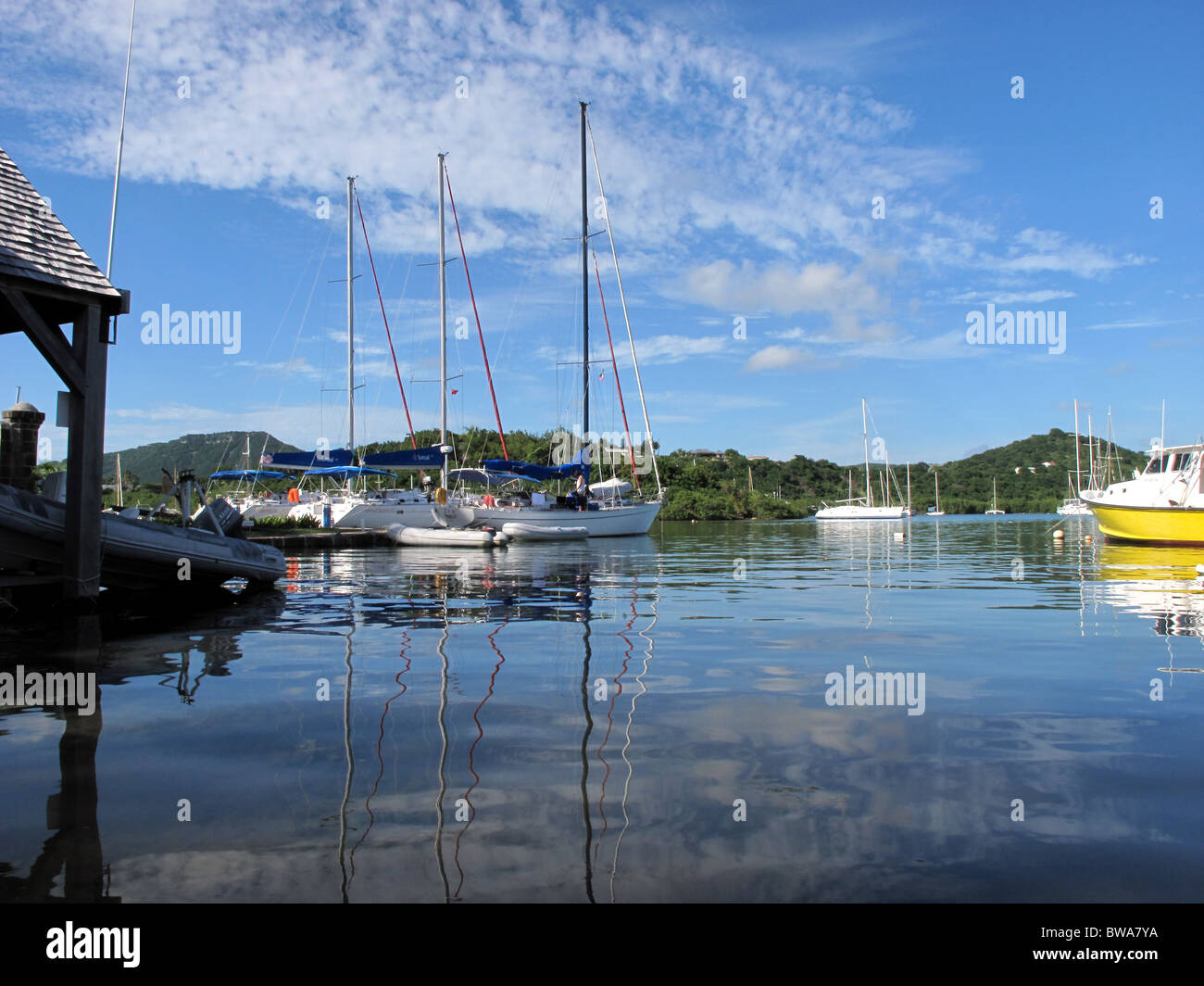 Nelson's Dockyard Caraibi Antigua Foto Stock