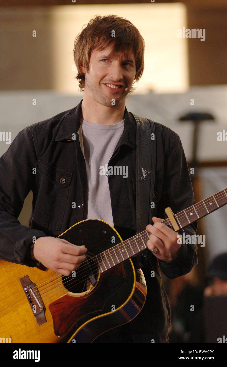 La NBC Today Show Concerto con James Blunt Foto stock - Alamy