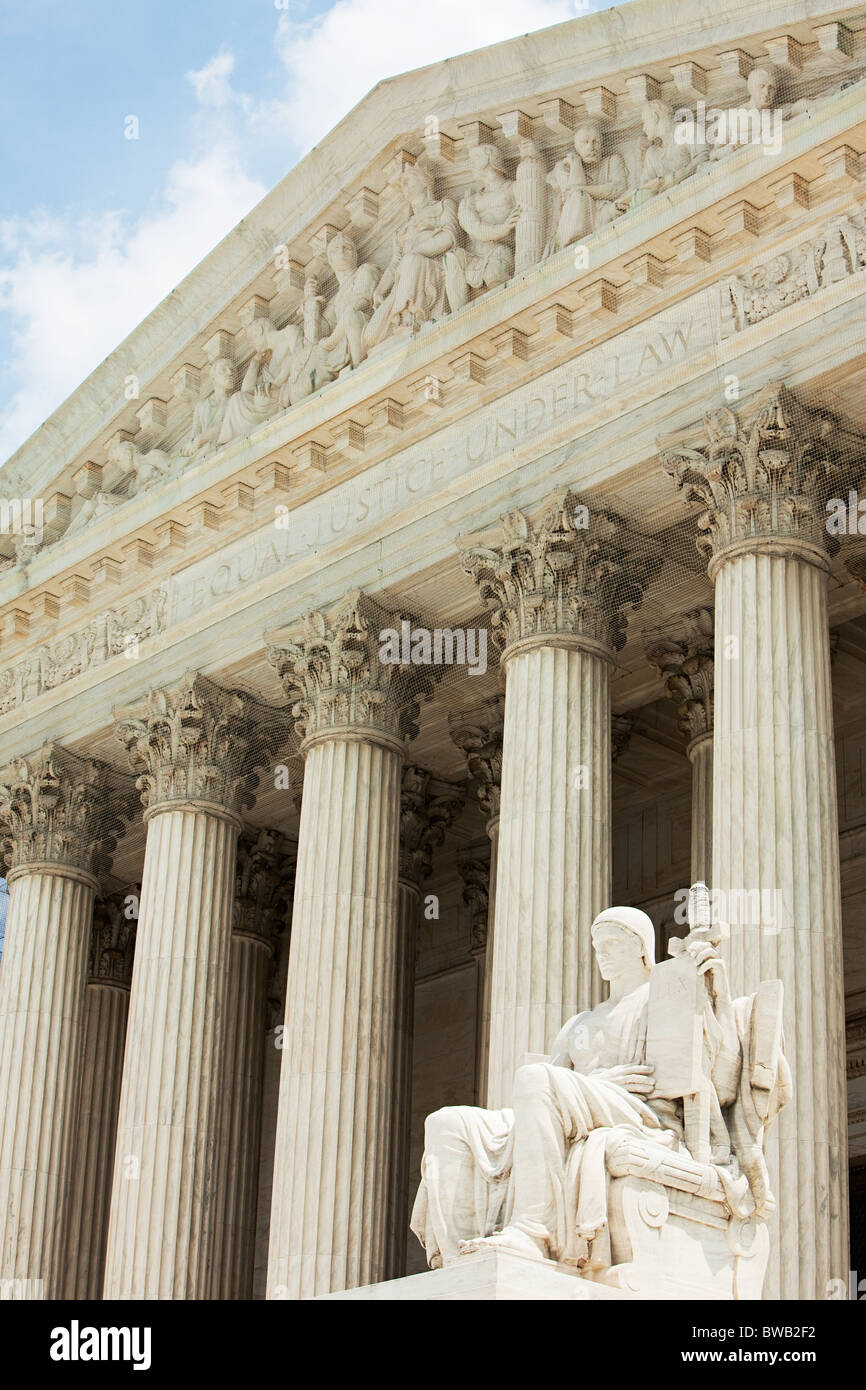 Suprema corte edificio, Washington DC, Stati Uniti d'America Foto Stock