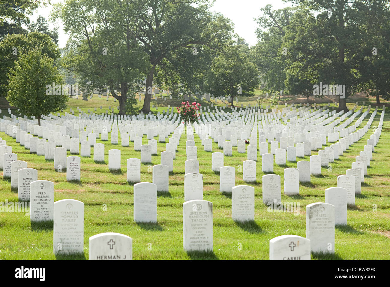 Al Cimitero Nazionale di Arlington, Virginia, Stati Uniti d'America Foto Stock