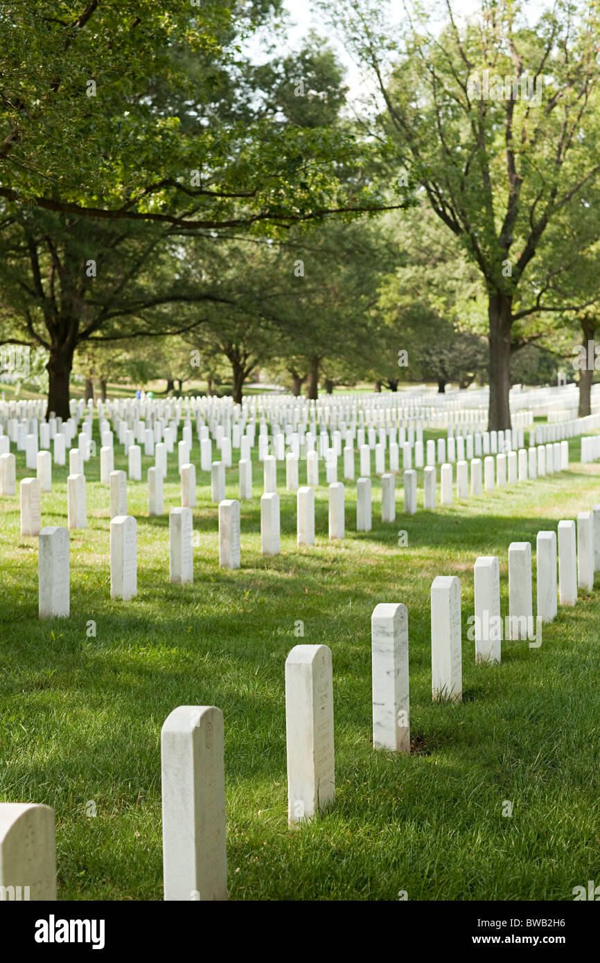Al Cimitero Nazionale di Arlington, Virginia, Stati Uniti d'America Foto Stock