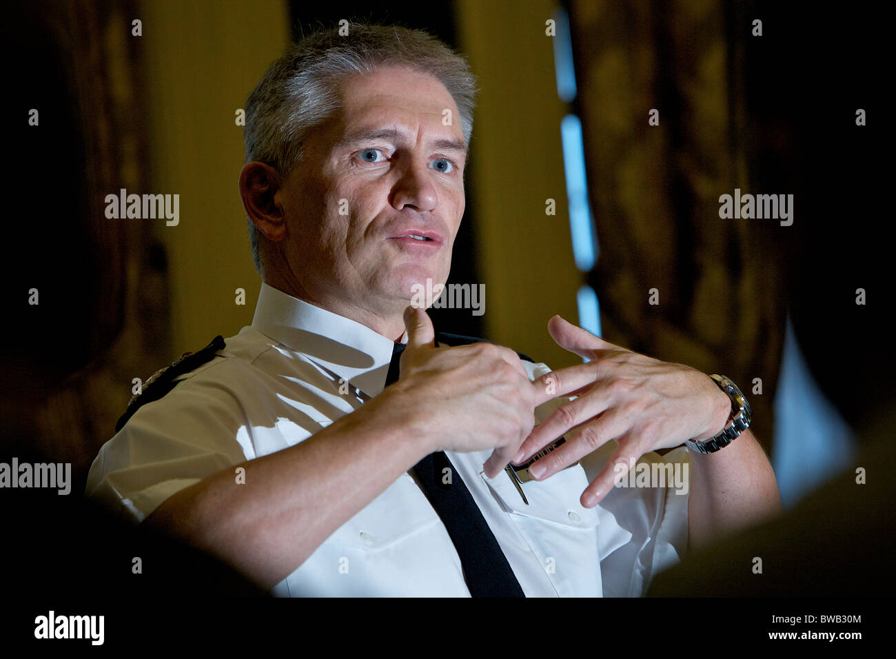Il South Yorkshire Police CHIEF CONSTABLE Meredith Hughes. Foto Stock