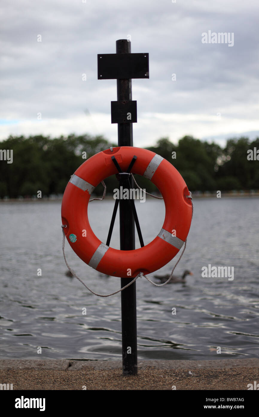 Anello lifer in Hyde Park Londra Foto Stock