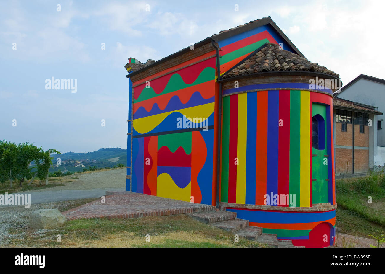 L'Italia, Piemonte, Langhe, colline del Barolo, il Delle Brunate cappella Foto Stock