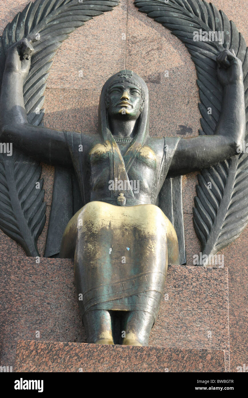 Saad Zaghloul statua in Alessandria, Egitto Foto Stock
