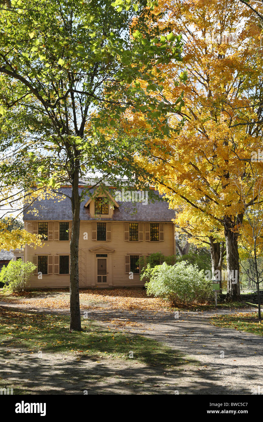 La Old Manse, Concord, Massachusetts, STATI UNITI D'AMERICA Foto Stock
