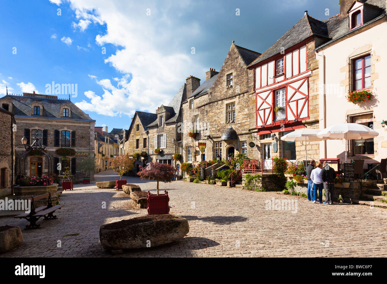 Rochefort en Terre Morbihan Bretagna Francia Europa Foto Stock