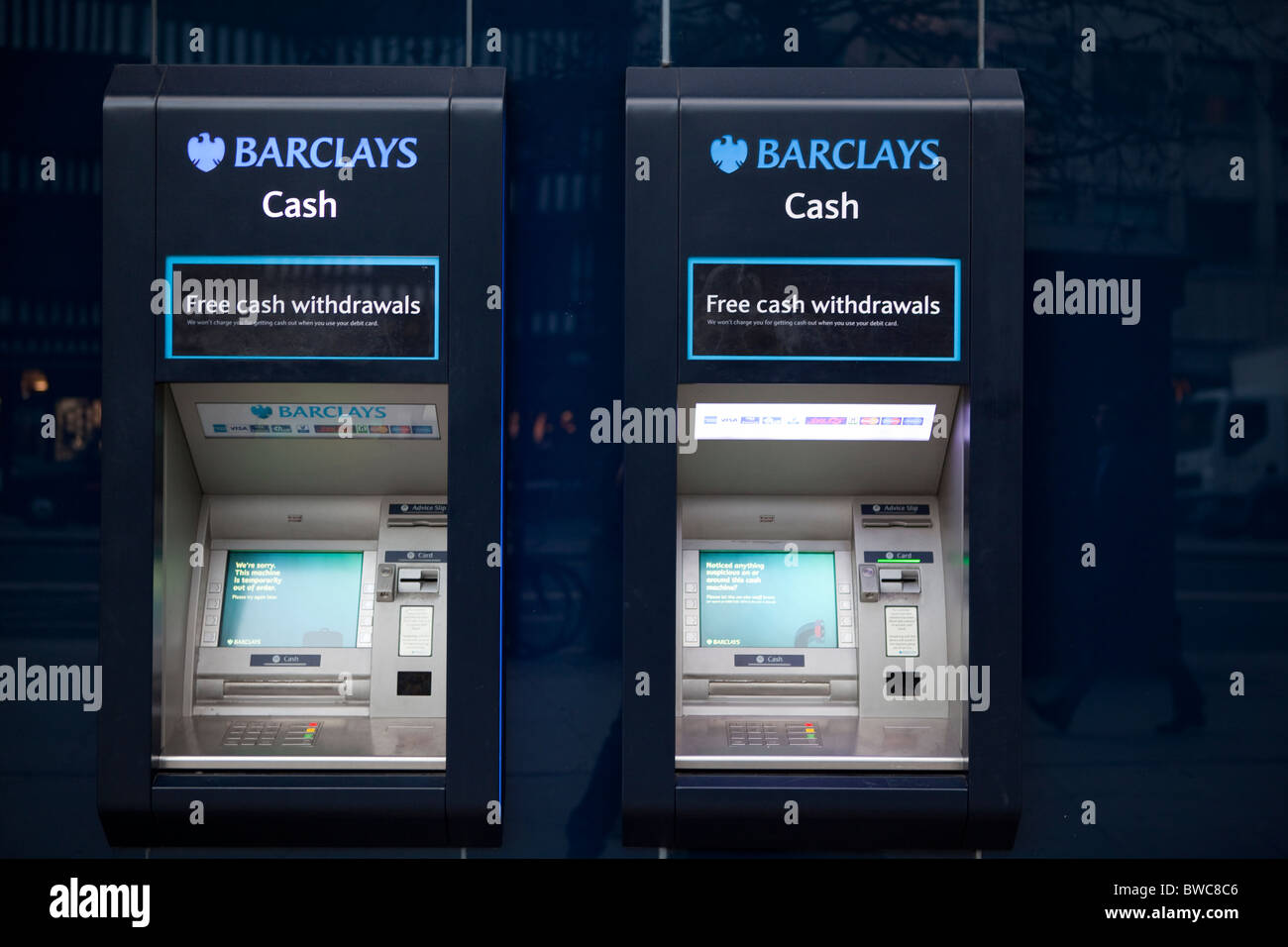 Barclays Bancomat Foto Stock