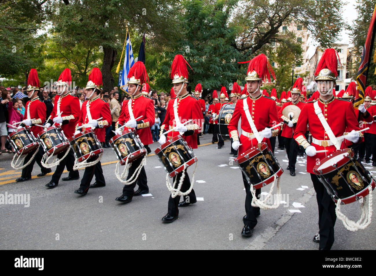 Banda di ottoni - i tamburi Foto Stock