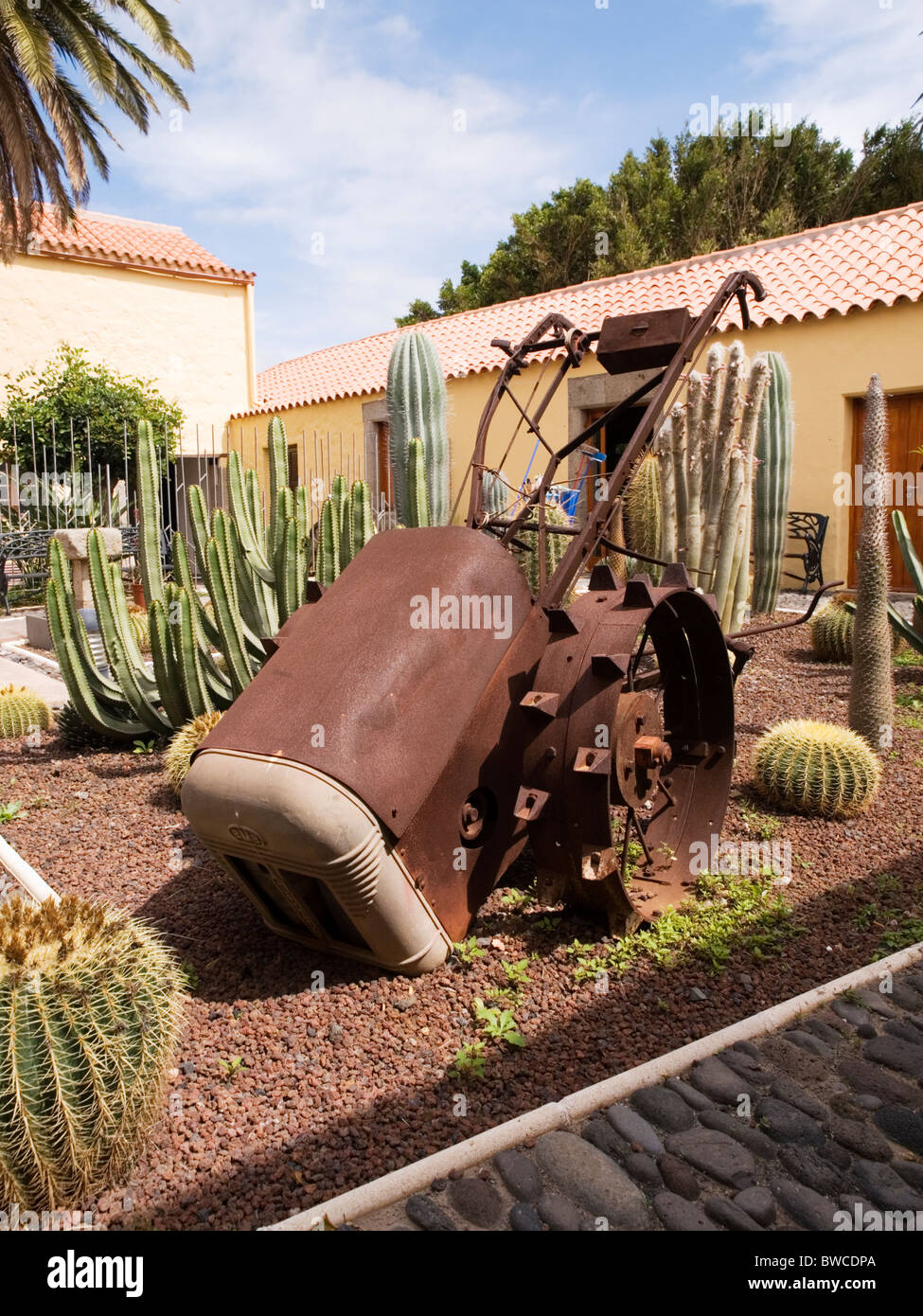 La BMB Plowmate aratro a Aguimes museo di storia locale Gran Canaria Spagna Foto Stock