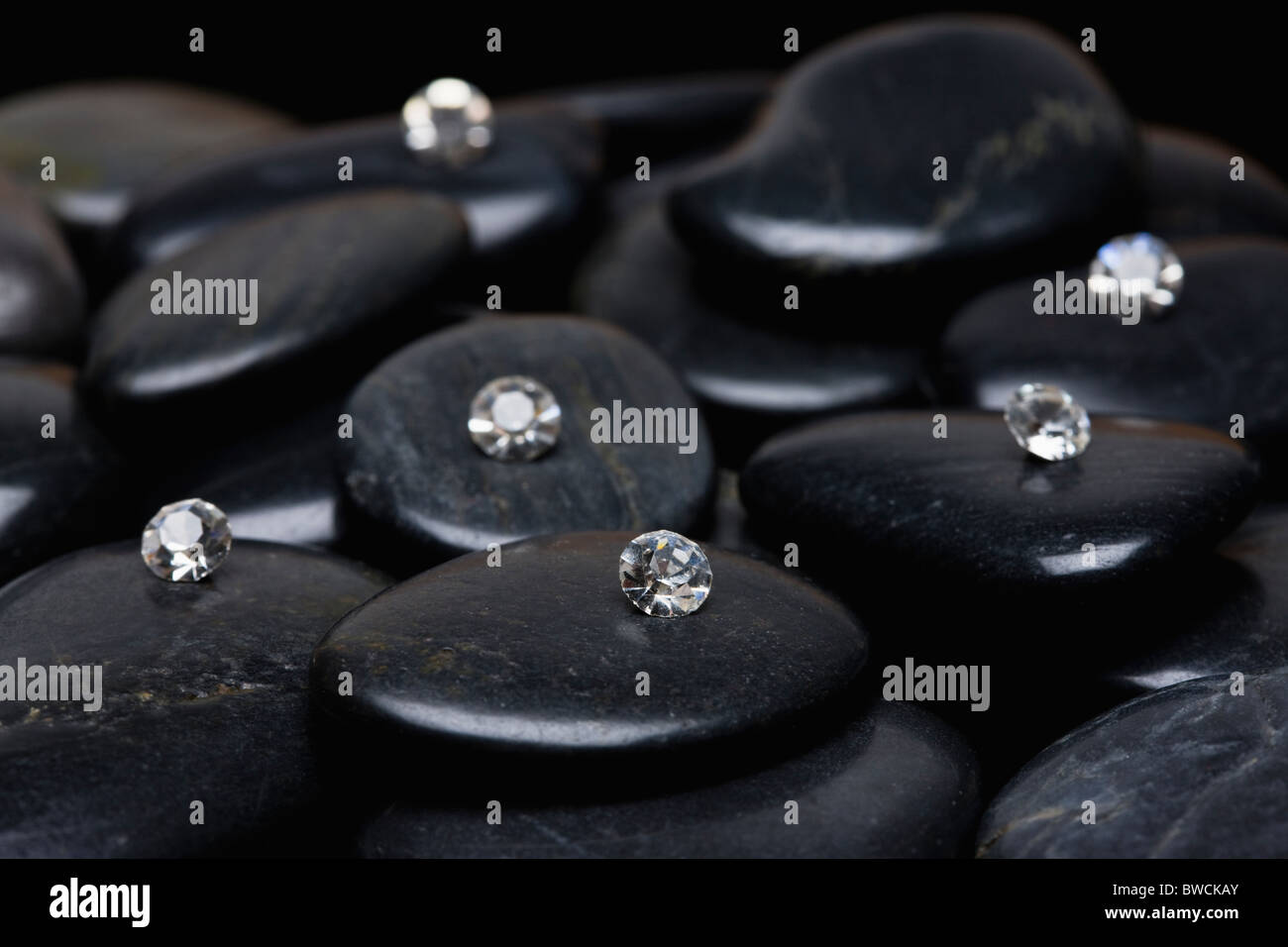 Stati Uniti d'America, Illinois, Metamora, diamanti su pietre gemma Foto Stock