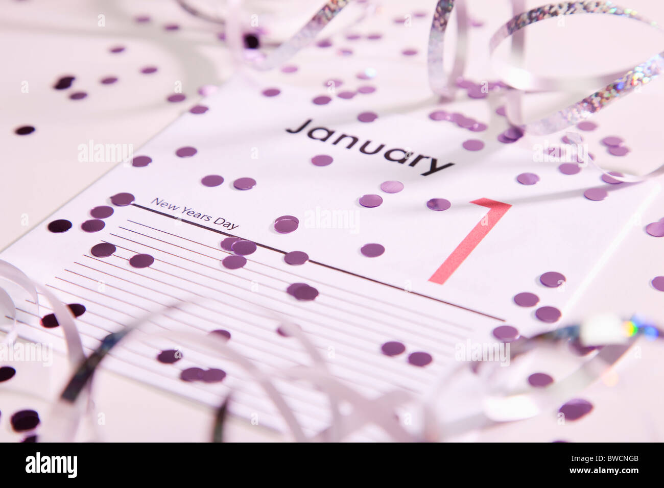 Stati Uniti d'America, Illinois, Metamora, Calendario mostra Gennaio Foto Stock