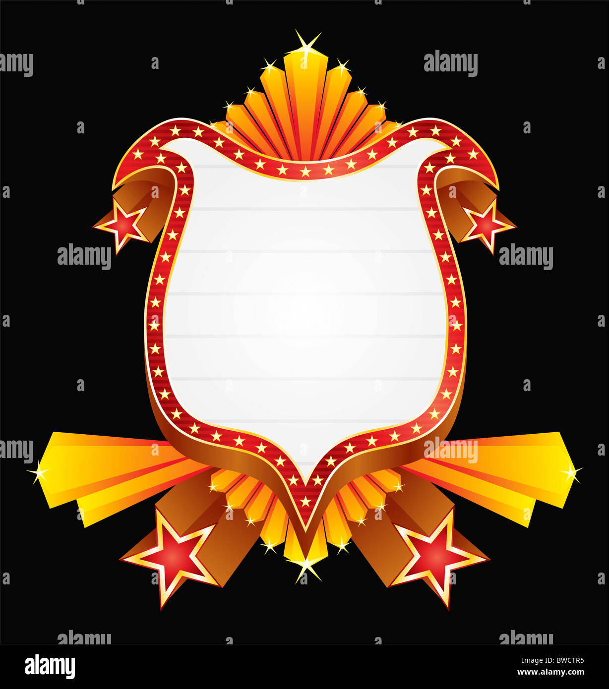 Protezione con stelle Foto Stock