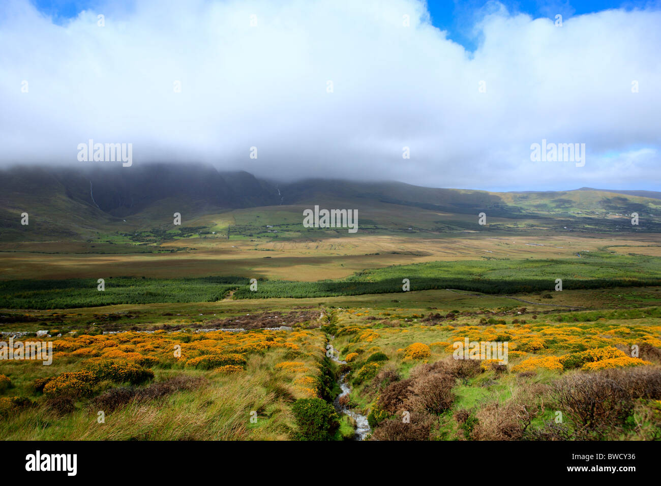 Connor pass, penisola di Dingle, Contea di Kerry, Irlanda Foto Stock