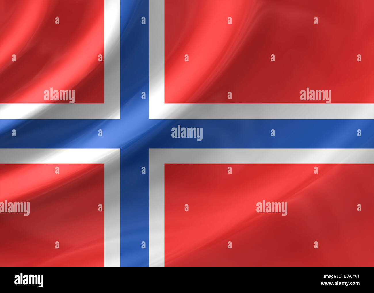 bandiera della Norvegia Foto Stock