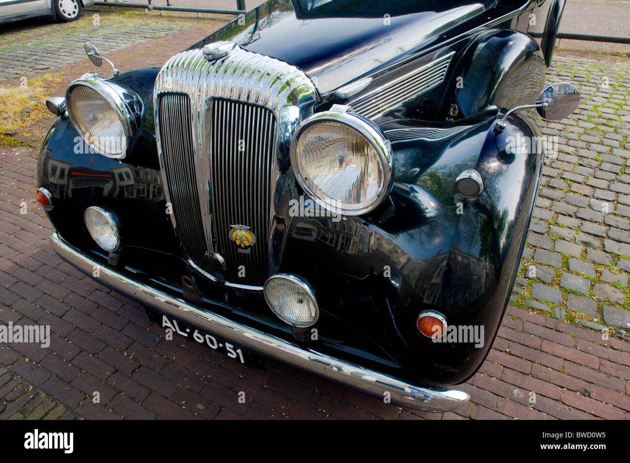 Vecchia auto''s dettaglio, Zierikzee, Zeeland, Paesi Bassi Foto Stock