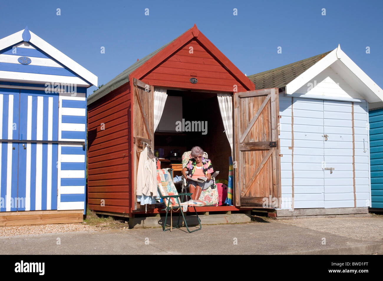 Highcliffe in Christchurch per la costa del Dorset ha la più alta percentuale di persone anziane residenti in tutto il Regno Unito. DAVID MANSELL Foto Stock