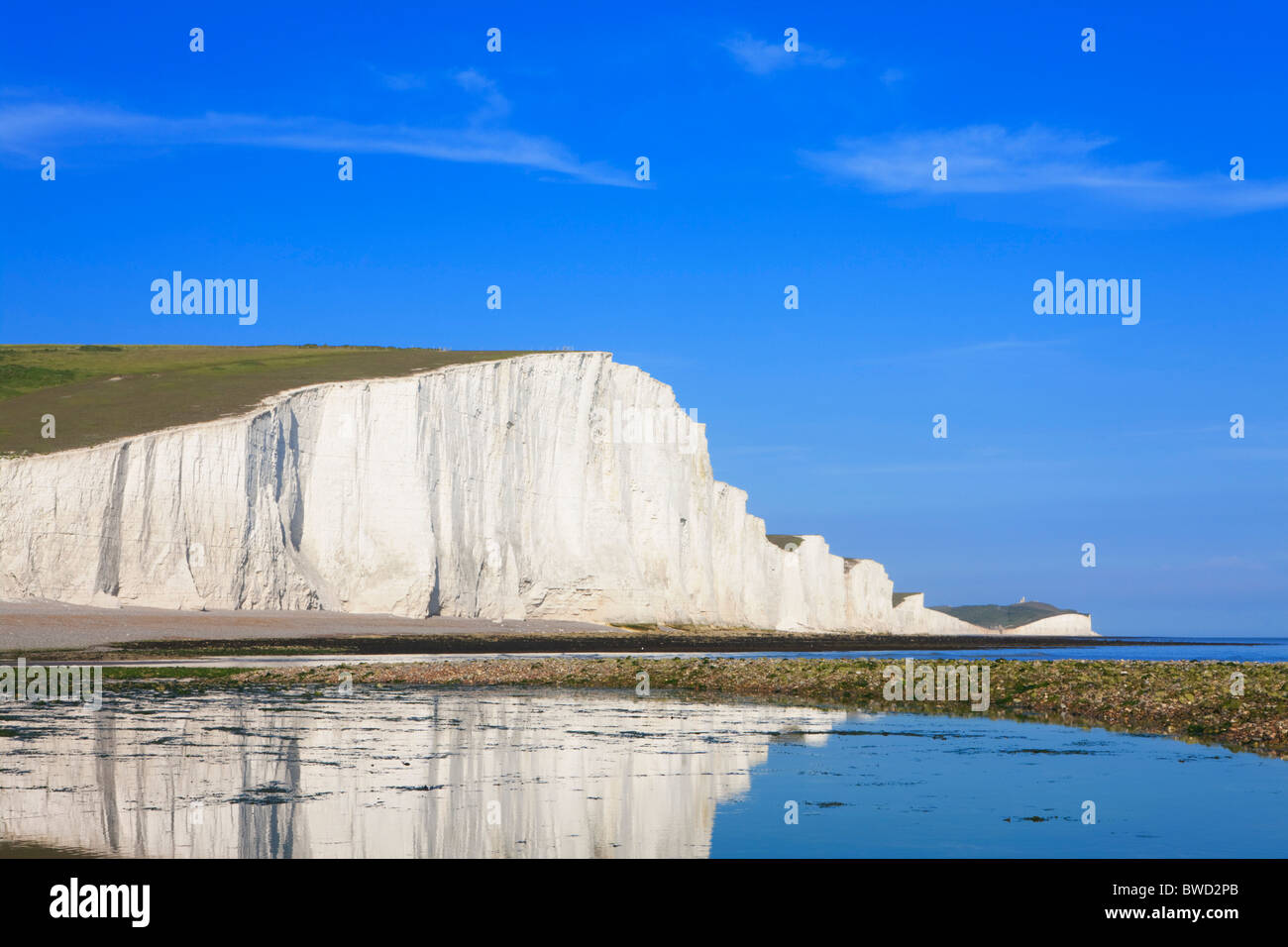 Sette sorelle; East Sussex; Inghilterra, Gran Bretagna Foto Stock