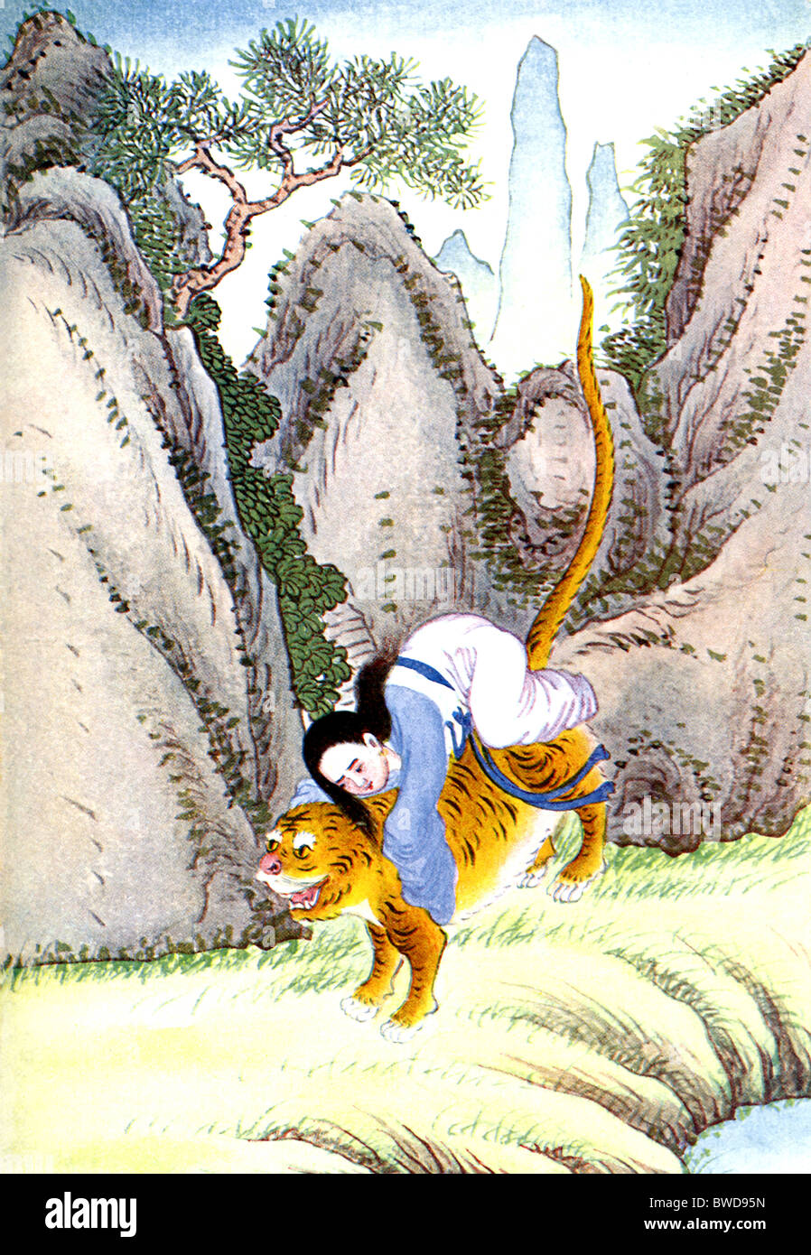 Miao Shan era una principessa cinese che ha osato opporsi alla fine di suo padre, il re, per sposarsi. Foto Stock