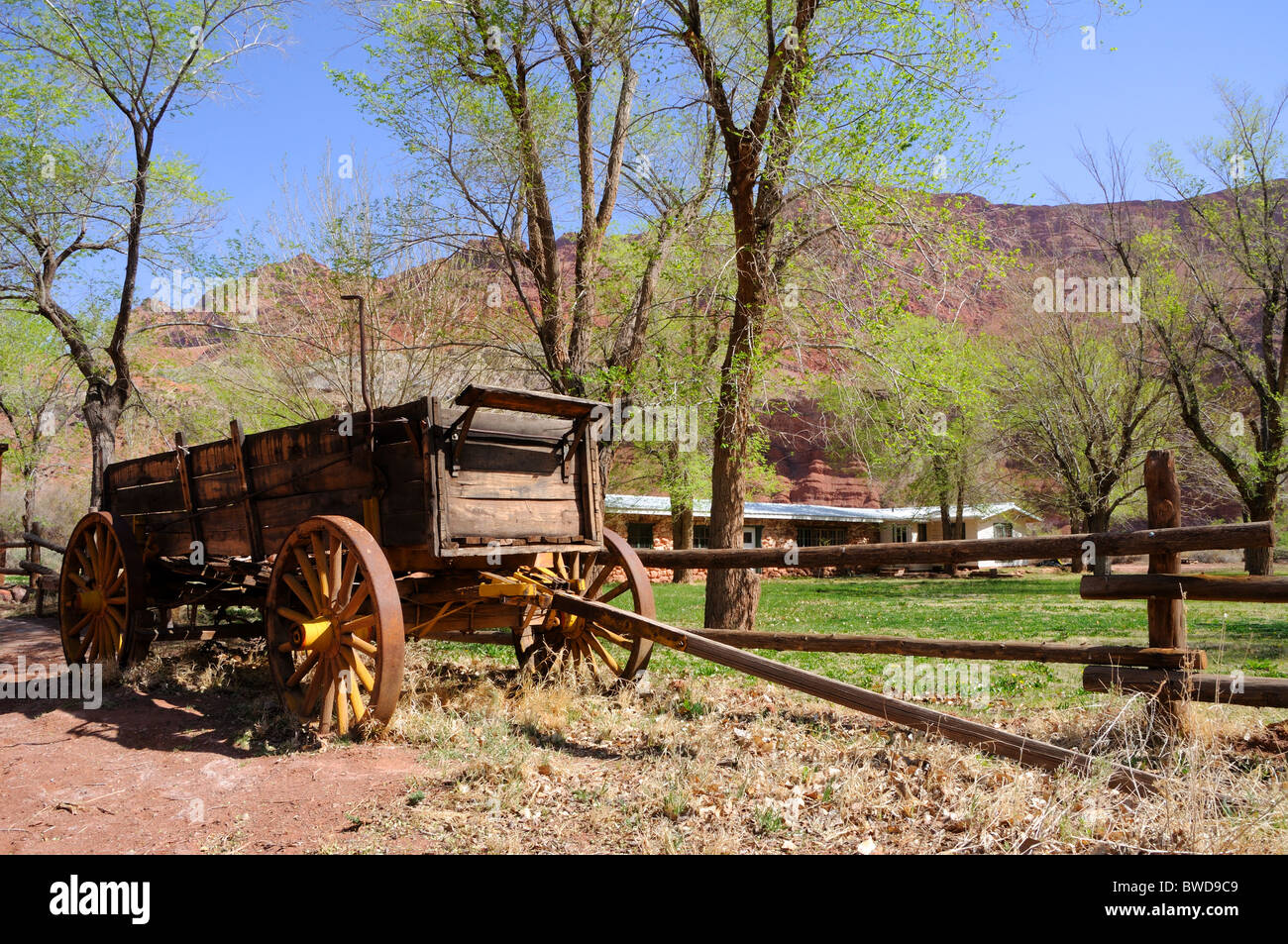 Carro storico di Lonely Ranch di Dell Foto Stock