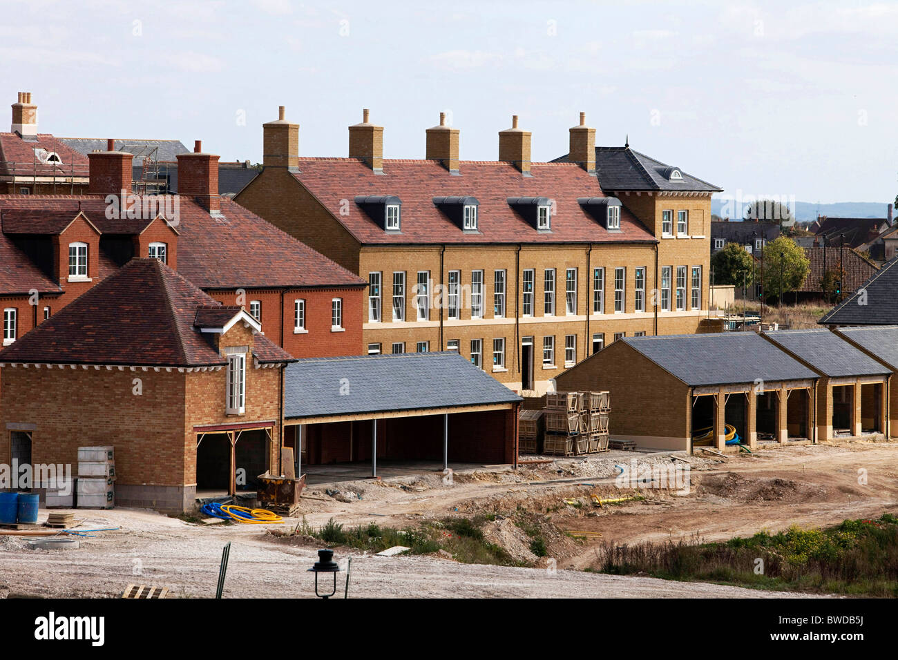 Il Ducato di Cornovaglia è di nuovo sviluppo di alloggiamento di Poundbury un prolungamento urbano a Dorchester nel Dorset. DAVID MANSELL Foto Stock