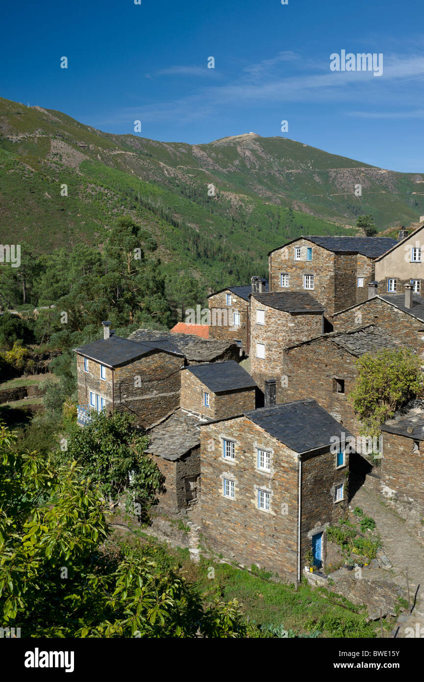 Il Portogallo, la Beira Alta, Piodao case di villaggio Foto Stock