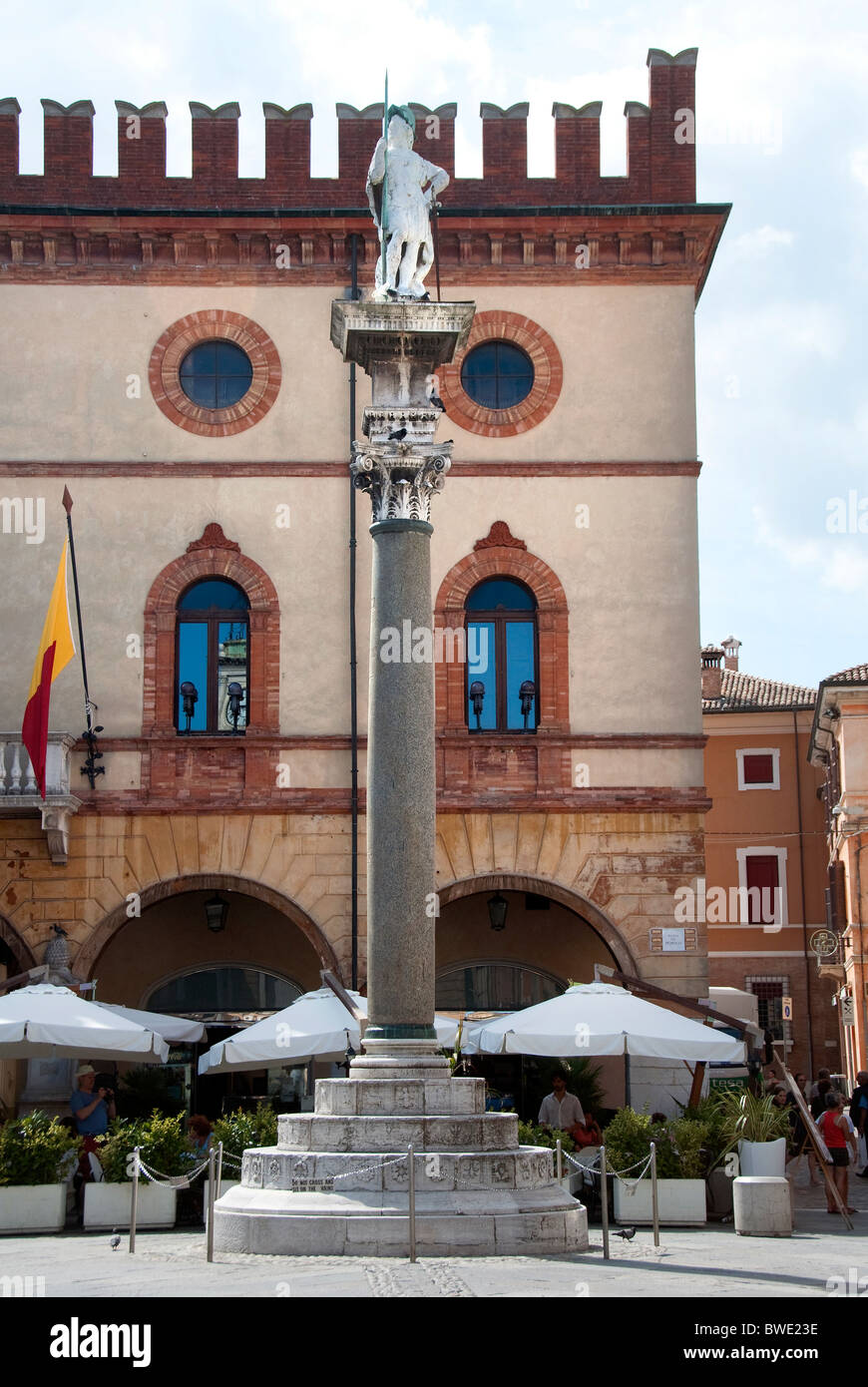 Piazza del Popolo Ravenna Foto Stock