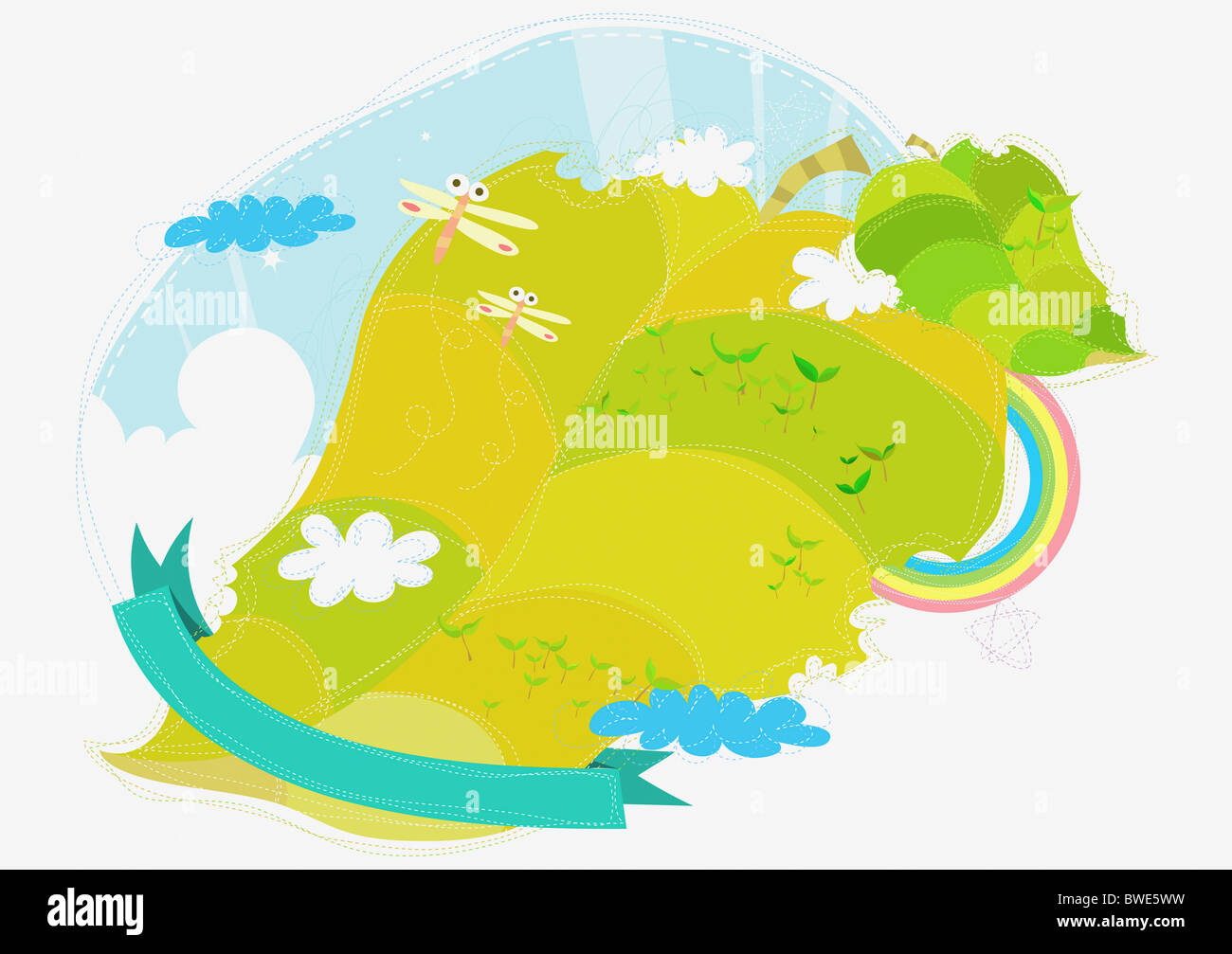 Immagine di sfondo naturale Foto Stock