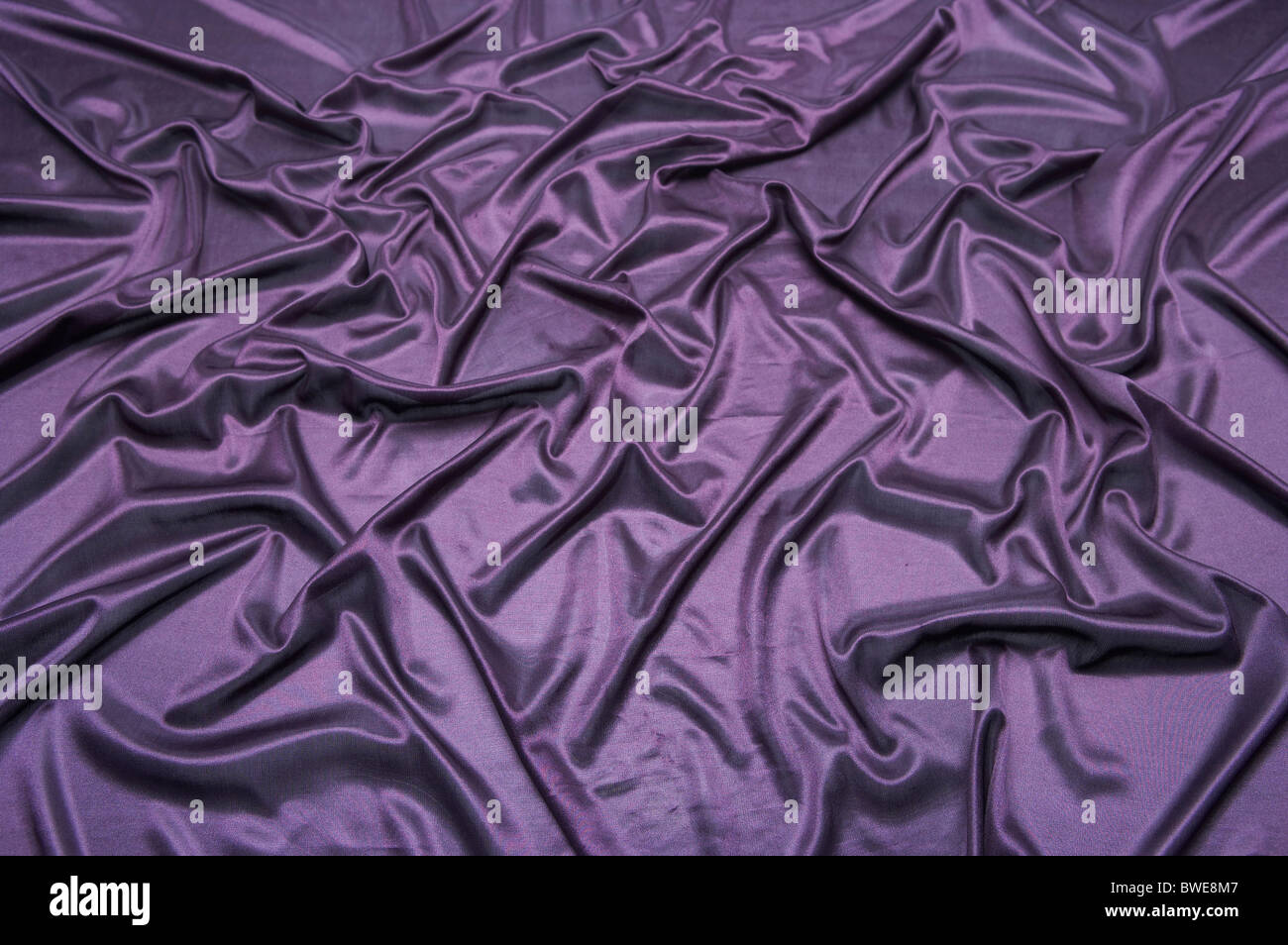 Stropicciata tessile viola Foto Stock