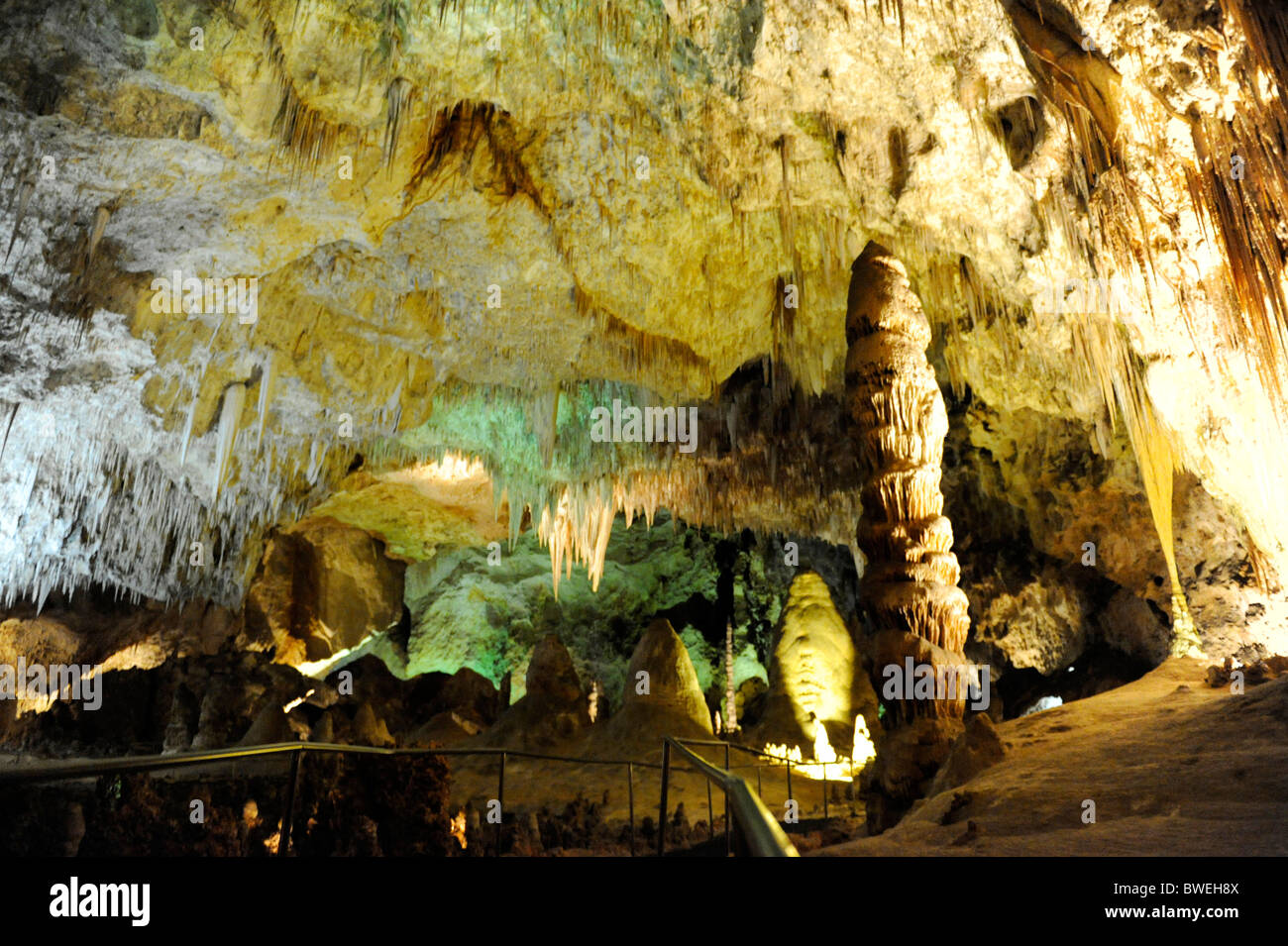 Il Tempio del Sole Area Parco nazionale di Carlsbad Cavern Foto Stock