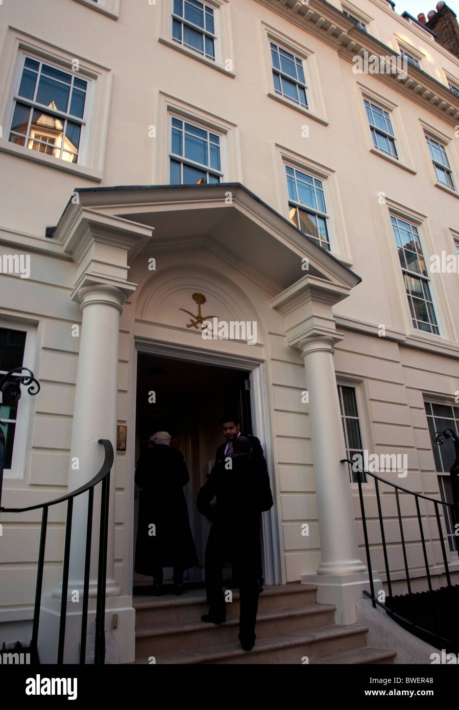 Saudi Arabian embassy, Mayfair, Londra Foto Stock